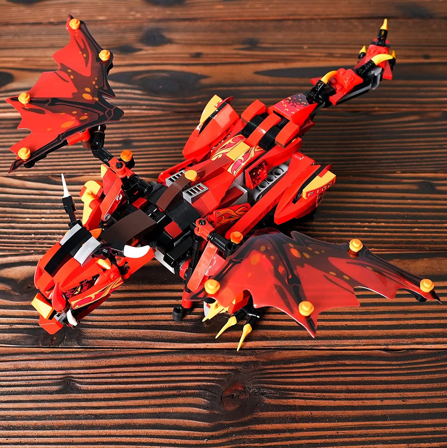 HOGOKIDS Remote & APP Controlled Dragon Building Set - STEM Projects for Kids Ages 8-12 Rechargeable Fire Dragon Kit