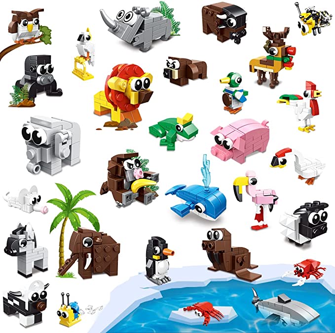 HOGOKIDS 867PCS Animals Building Blocks Sets for Kids, Boys & Girls Friends