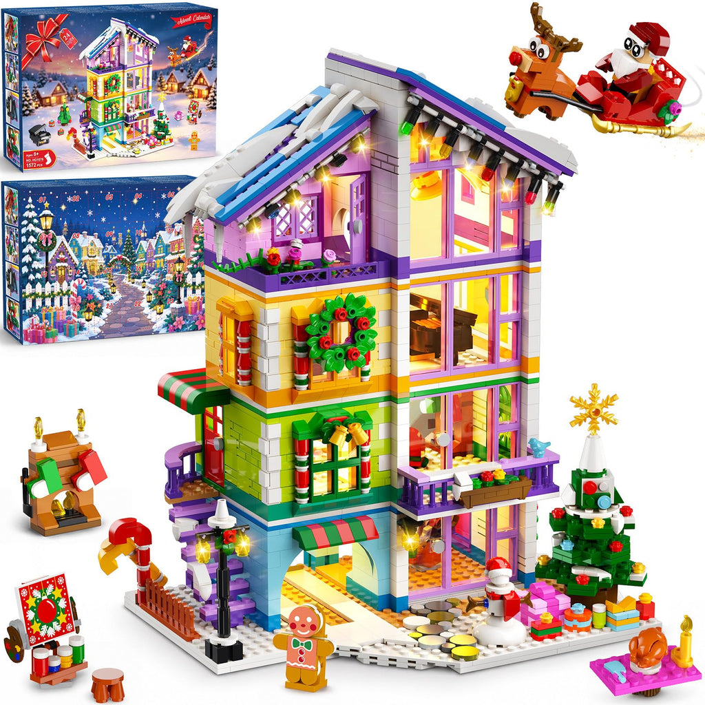Advent Calendar 2026 Friends House Mini Building Toy with LED