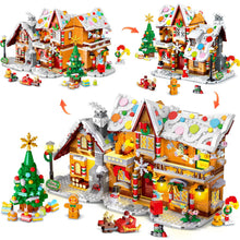 3-in-1 Christmas Gingerbread House Building Set with Lights for Kids Age 8+