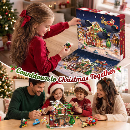 Christmas Countdown Treehouse Building Set with LED Light