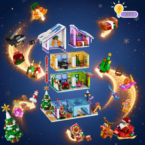 Advent Calendar 2026 Friends House Mini Building Toy with LED