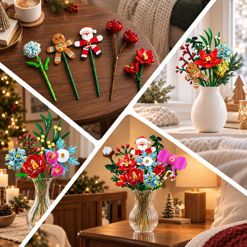 HOGOKIDS Flower Advent Calendar 2026, 24-Day Christmas Bouquet Building Set
