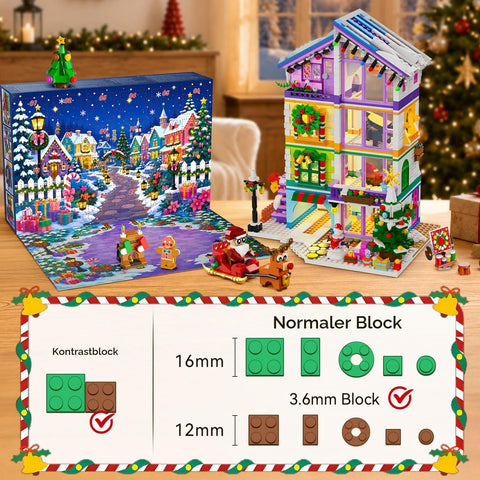 Advent Calendar 2026 Friends House Mini Building Toy with LED