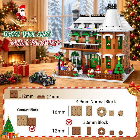 Advent Calendar 2026 Gingerbread House Building Sets with Lights