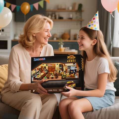 INSOON Street Pizzeria Building Set with LED Lighting