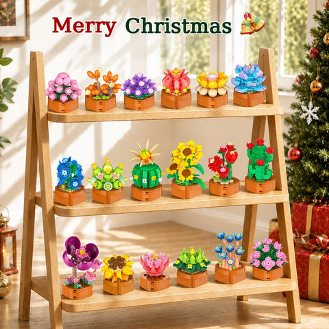 Advent Calendar 2026 Flowers Botanical Mini Building Set for Kids Adults 8+