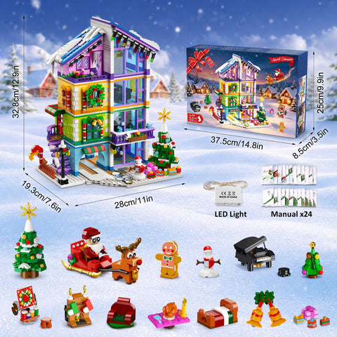 Advent Calendar 2026 Friends House Mini Building Toy with LED