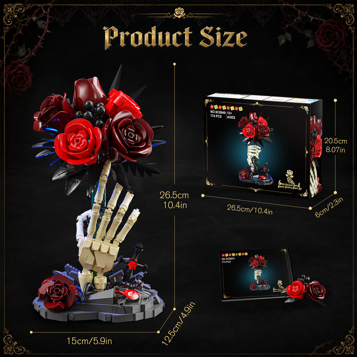 Gothic Skull Hand Bouquet Collection