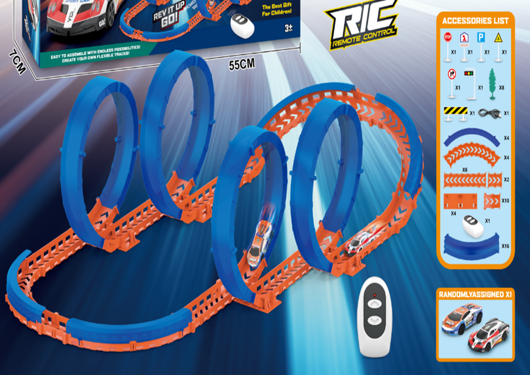 Double remote control track car