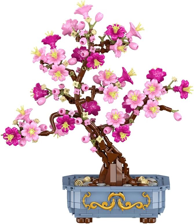 HOGOKIDS Cherry-Blossom Flowers Building Sets