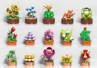 15 potted plants