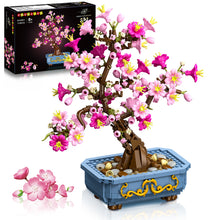 HOGOKIDS Flowers Cherry-Blossom Bonsai Building Set - 2 in 1 Artificial Bonsai Tree Plants for Home Decor (775PCS)