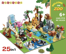 HOGOKIDS Zoo Architecture Building Blocks Sets - 24 Animal Party Favors for Kids Classroom Prizes Goodie Bag Fillers Stocking Stuffers Birthday Valentines Easter Gifts for Kids Boys Girls 6+