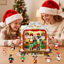 2025 Christmas Nutcracker Theater Building Set with Light,4 Nutcrackers & 8 Minifig ures, 1690PCS for Adult Girl Boy Age 12+