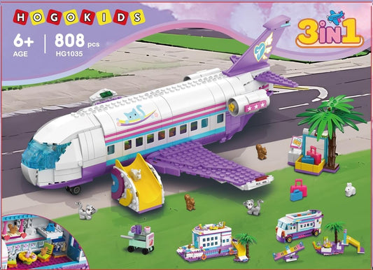 HOGOKIDS 3 in 1 Airplane Toy Building Set