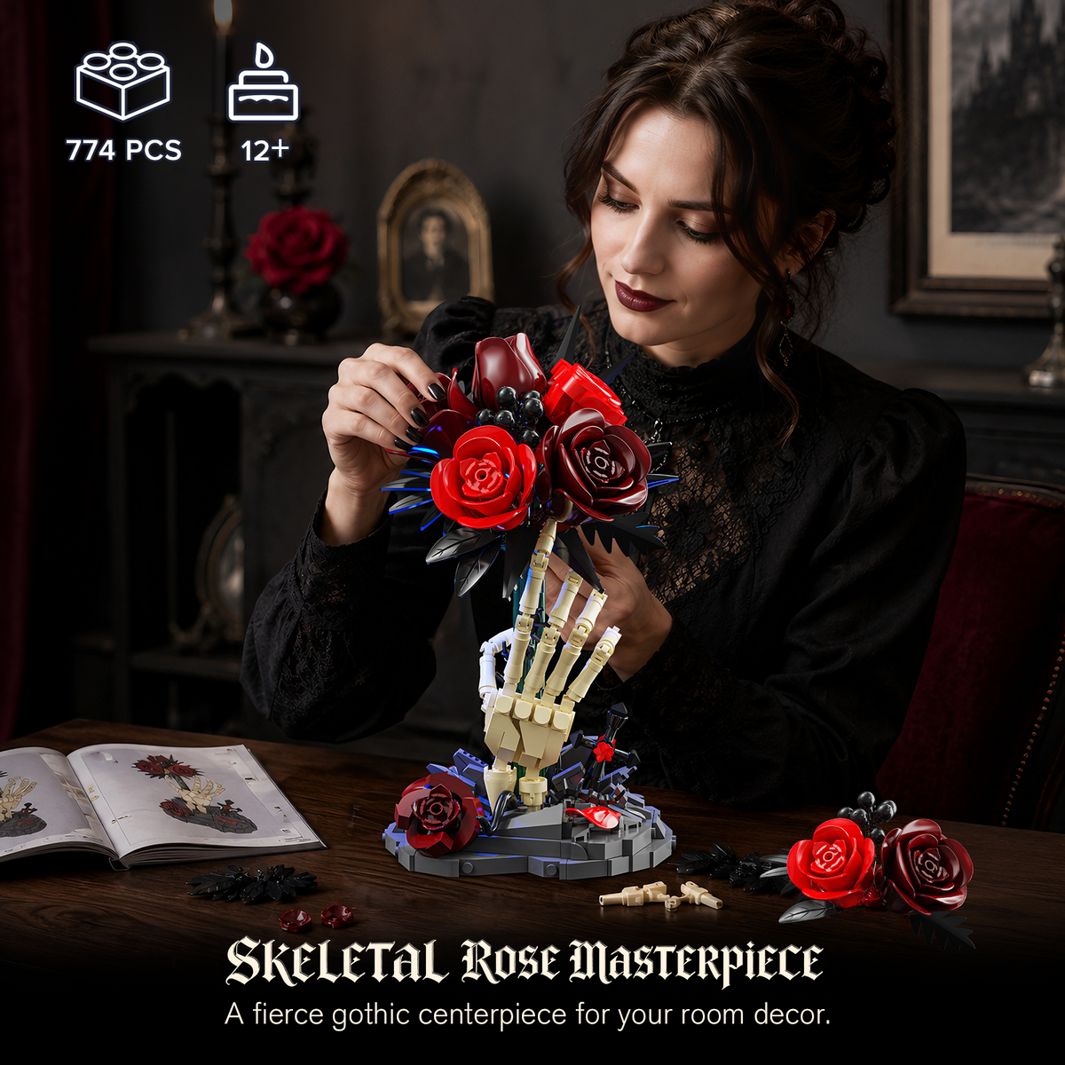 Gothic Skull Hand Bouquet Collection