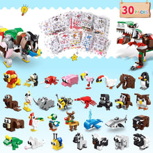 30 Packs Party Favors for Kids - 867PCS Animals Building Blocks Sets for Classroom Prizes Goodie Bag Fillers Stocking Stuffers Birthday Valentines Easter Gifts for Kids Boys Girls 6+