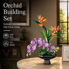 PLAXSOON Orchid Flowers Building Set for Adults, Botanical Collection Decor