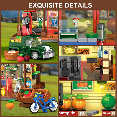 INSOON Country General Store Building Set with Lights