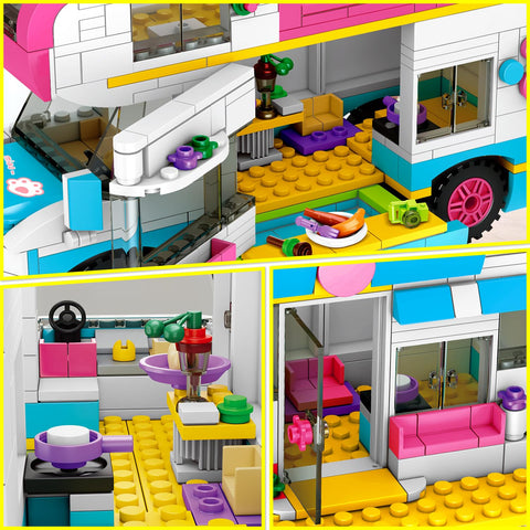 HOGOKIDS 3-in-1 Beach Camper Van Building Set, Gift for Boys Girls Age 6+