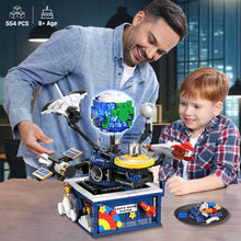 CUBIMANA Planet Rotatable Space Sets with Light，Age 8+(554 PCS)