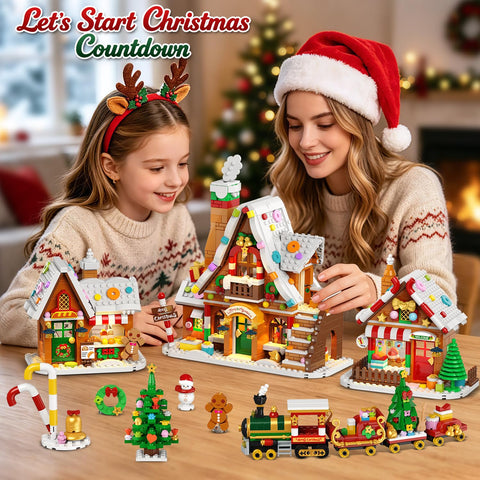 INSOON Advent Calendar 2026 Gingerbread House Mini Building Set with Lights