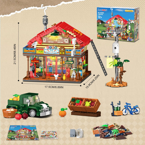 INSOON Country General Store Building Set with Lights
