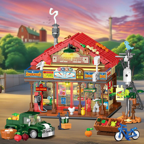 INSOON Country General Store Building Set with Lights