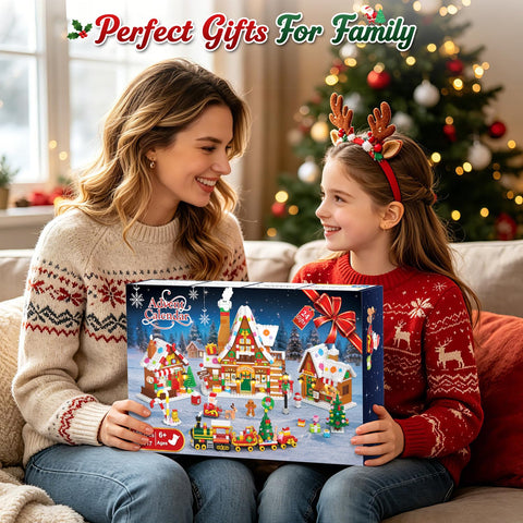 INSOON Advent Calendar 2026 Gingerbread House Mini Building Set with Lights