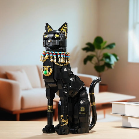 CUBIMANA Egyptian Pharaoh Cat Building Set，10+ (1274PCS)