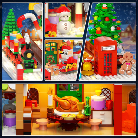 Advent Calendar 2026 Gingerbread House Mini Building Set with Lights