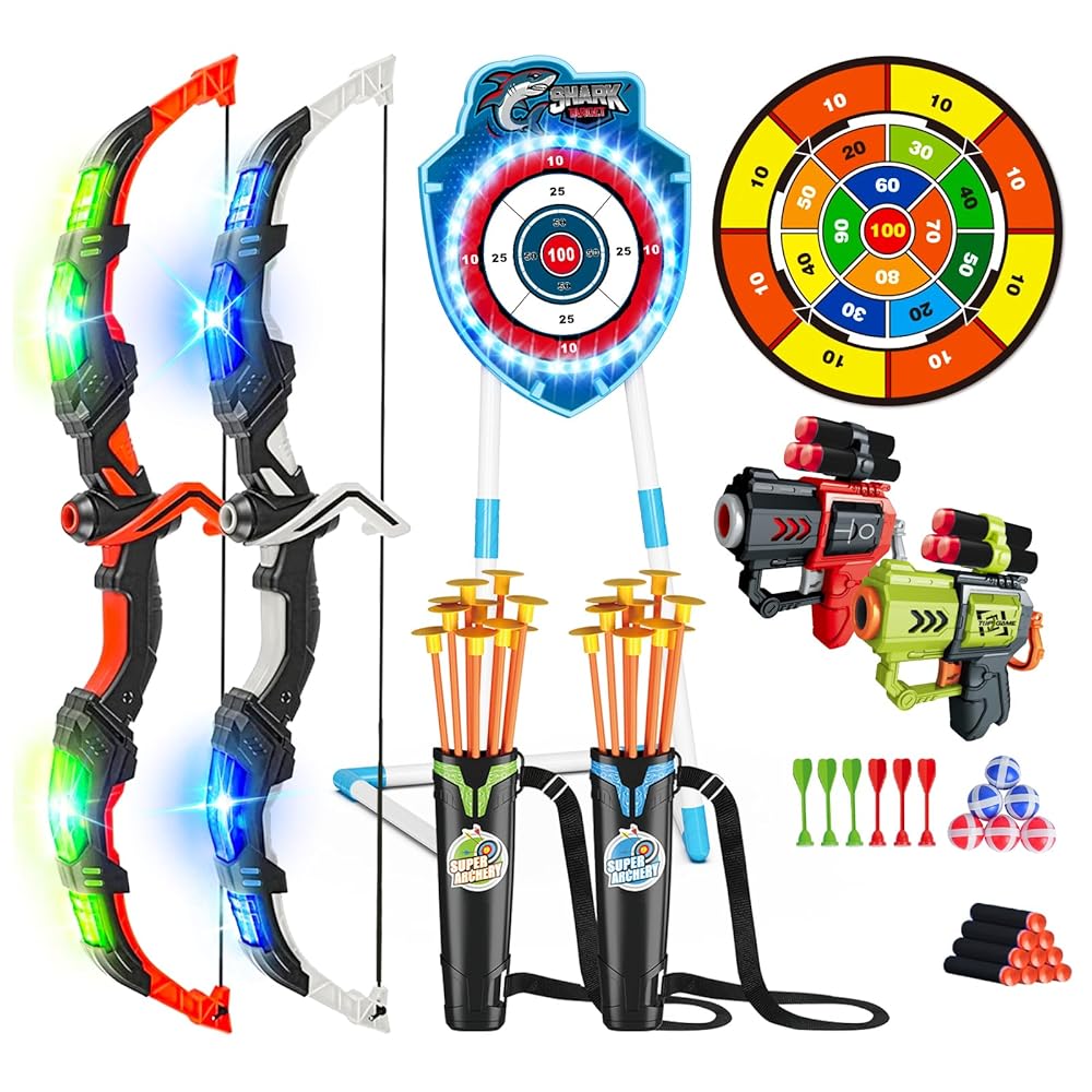 Shark Glowing Bow and Arrow Set